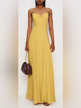 NEW Reformation Thistle Dress buttercup butter yellow size 4